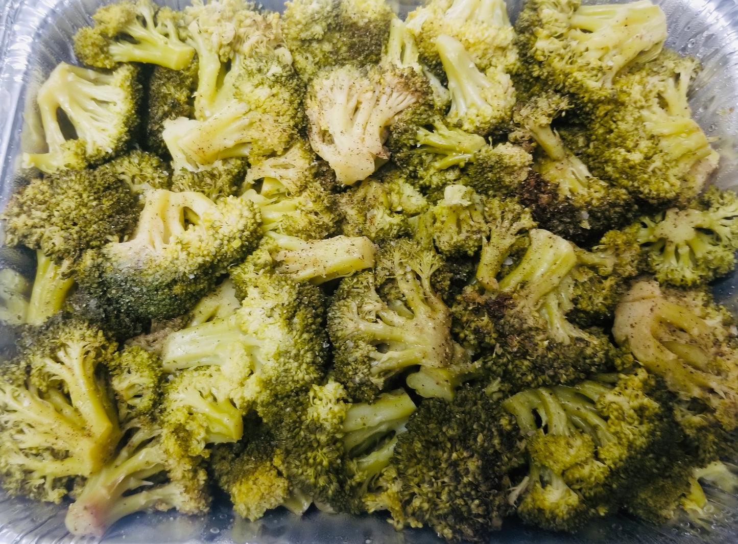 White or Flavored Rice And Broccoli
